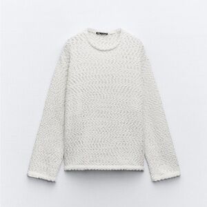 Zara Ecru Chenille sweater.